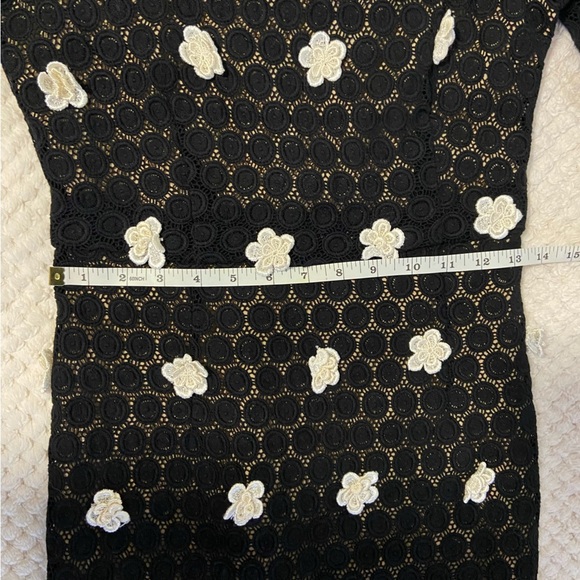 Dolce and Gabbana Crochet Floral Little Black Lace Dress LBD Size Small - Picture 14 of 16